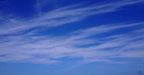 Blauwe Lucht Met Besmeurde Witte Wolken Zomer Ontspannen Bali Indonesië — Stockvideo