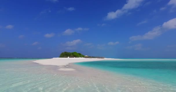 Eau Transparente Autour Île Voyage Été République Dominicaine Caraïbes — Video