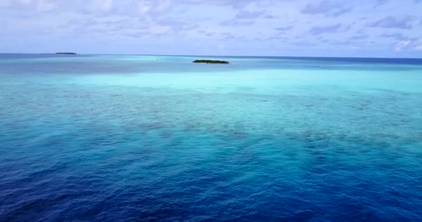 Calzado Mar Sereno Durante Día Relajación Verano Malasia Asia — Vídeos de Stock