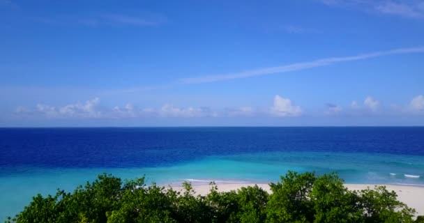 Heldere Zon Aan Kust Tropisch Paradijs Van Barbados Caribisch Gebied — Stockvideo