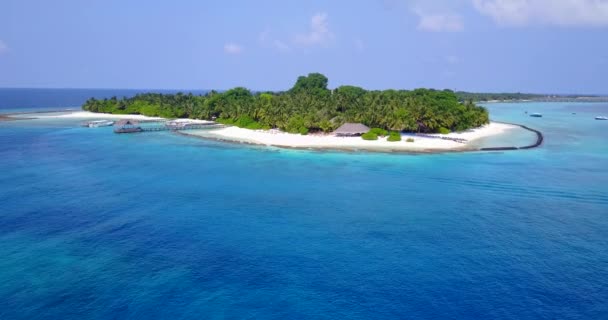 Ilha Mar Azul Sem Fim Cena Natural Caraíbas Jamaica — Vídeo de Stock