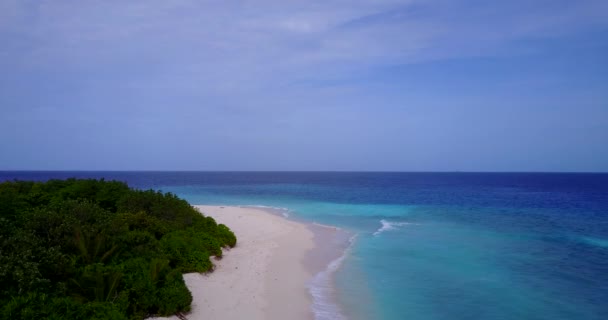 Drönare Syn Marina Scenen Resor Till Bermudaöarna — Stockvideo