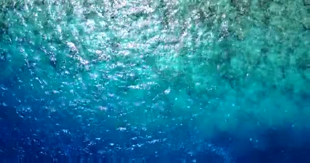 Vuela Sobre Agua Azul Turquesa Viaje Seychelles Océano Índico — Vídeos de Stock