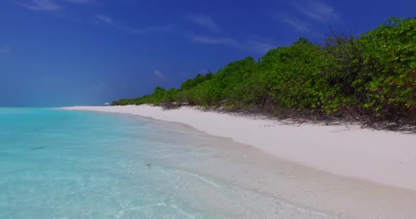 Amazing Clear Sandy Beach Green Island Scenery Koh Samui Thailand — Stock Video