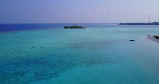 Zeezicht Vanuit Lucht Zomervakantie Thailand Azië — Stockvideo