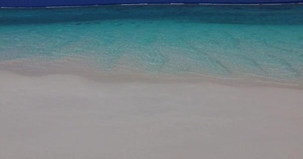 Bílé Moře Během Slunečného Rána Léto Relaxovat Bali — Stock video