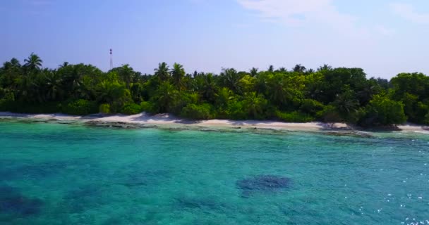 Zonnig Uitzicht Zee Zomertijd Thailand — Stockvideo