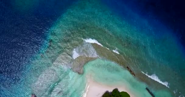 Assistindo Ondas Execução Férias Exóticas Maldivas Sul Ásia — Vídeo de Stock