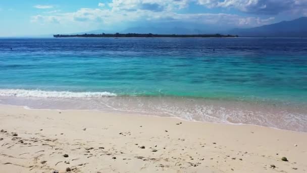 Lugn Havsstrand Dagtid Tropisk Resa Till Barbados Karibien — Stockvideo