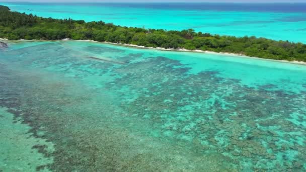 Tropisch Eiland Met Levendige Turquoise Zee Rond Reis Naar Thailand — Stockvideo
