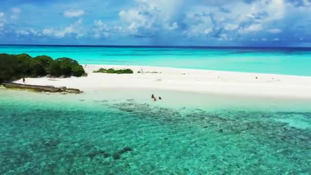 Mujeres Relajándose Las Idílicas Islas San Blas Panamá — Vídeo de stock