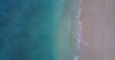 Sahil şeridinin en üst manzarası. Avustralya, Okyanus Manzarası. 