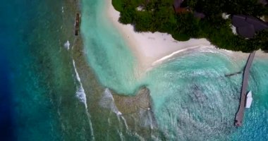 Gündüz deniz manzaralı. Barbados, Karayipler 'e egzotik yolculuk. 