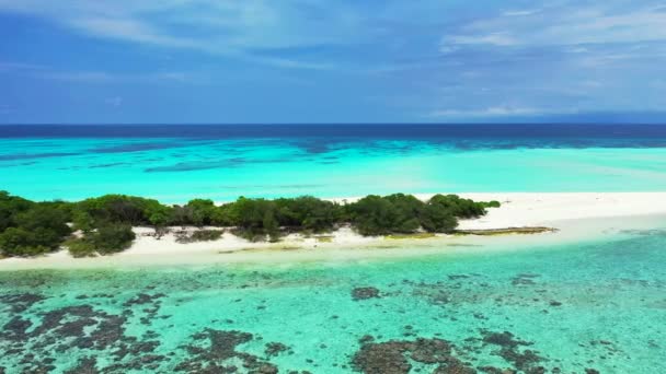 Lebendiges Türkisfarbenes Meer Sommerurlaub Nach Bali Indonesien — Stockvideo