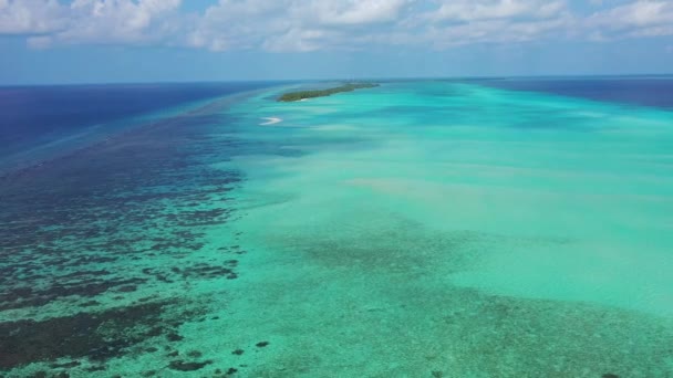 Ηρεμία Θέα Στη Θάλασσα Καλοκαίρι Τροπική Σκηνή Στη Δομινικανή Δημοκρατία — Αρχείο Βίντεο