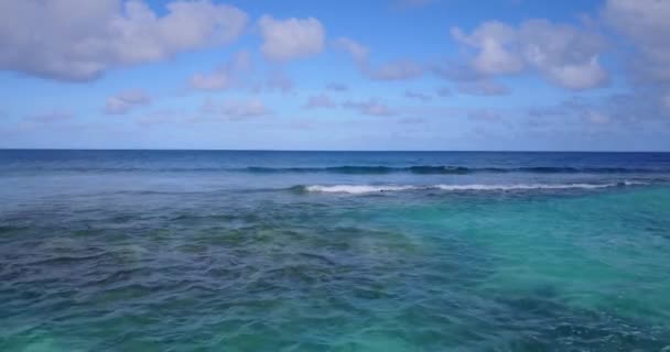 Seelandschaft Warmen Tagen Sommerparadies Der Dominikanischen Republik Karibik — Stockvideo