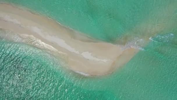 Спокойный Берег Моря Дневное Время Тропическая Поездка Барбадос Карибы — стоковое видео