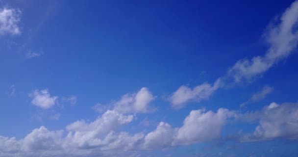 Fundo Natural Céu Azul Com Nuvens Brancas Viagem Verão Tailândia — Vídeo de Stock