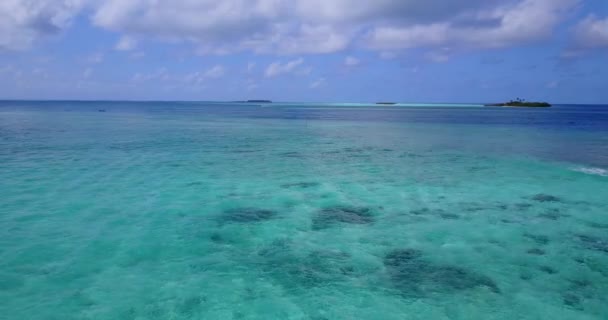 Ruhiges Transparentes Meerwasser Exotische Naturlandschaft Auf Bali Indonesien — Stockvideo