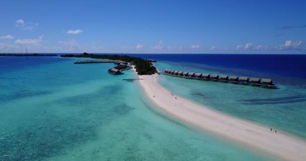 Długa Wyspa Bungalowami Letni Raj Jamajce Karaiby — Wideo stockowe