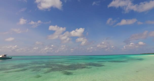 Lado Del Mar Colores Suaves Vacaciones Exóticas Maldivas Asia Del — Vídeo de stock