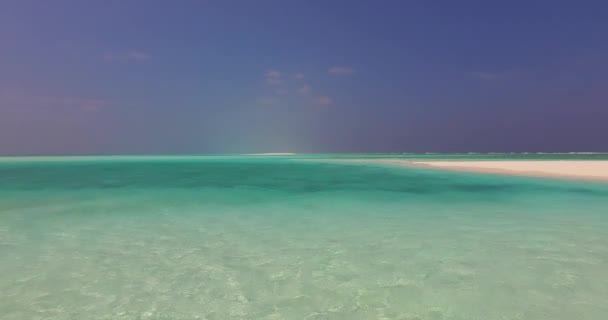 Serene Zeegezicht Ochtend Natuur Scene Van Jamaica Caribisch Gebied — Stockvideo