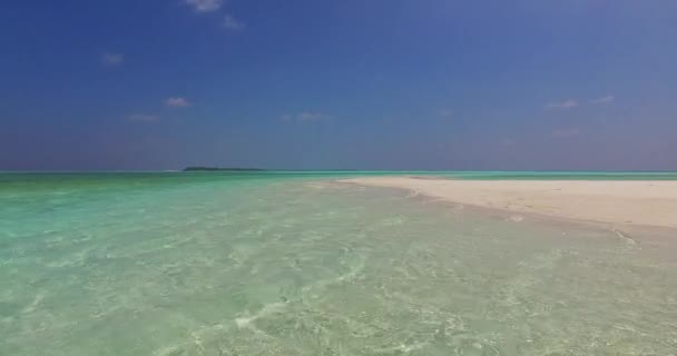 Apă Cristal Plajă Scena Naturii Din Jamaica Caraibe — Videoclip de stoc