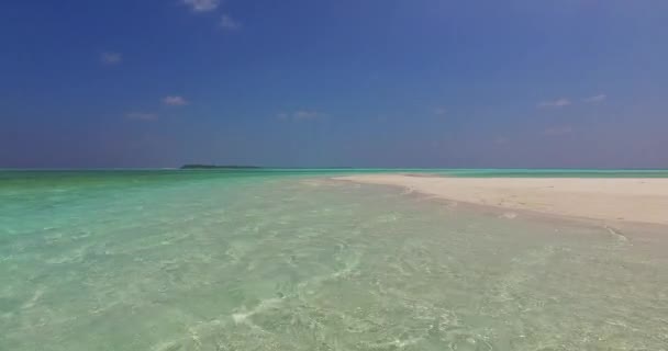 Kryształowa Woda Plaży Scena Przyrodnicza Jamajki Karaiby — Wideo stockowe