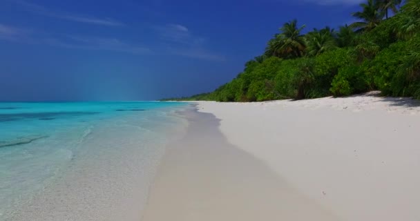 Prachtig Tropisch Strand Met Wit Zand Geweldig Helder Water Martin — Stockvideo