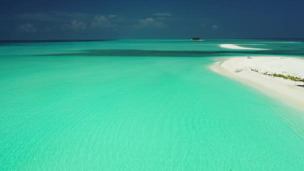 Sandpfad Meer Sommerentspannung Bora Bora Französisch Polynesien — Stockvideo