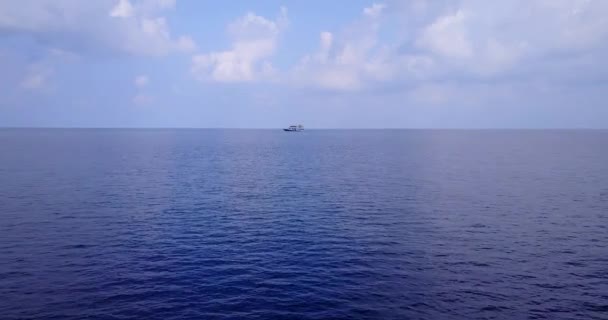 Sonsuz Mavi Deniz Manzarası Tayland Seyahat — Stok video