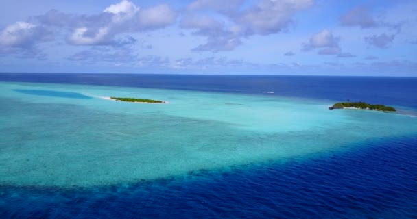 Niesamowite Krajobrazy Morskie Egzotyczne Letnie Wakacje Malediwach — Wideo stockowe