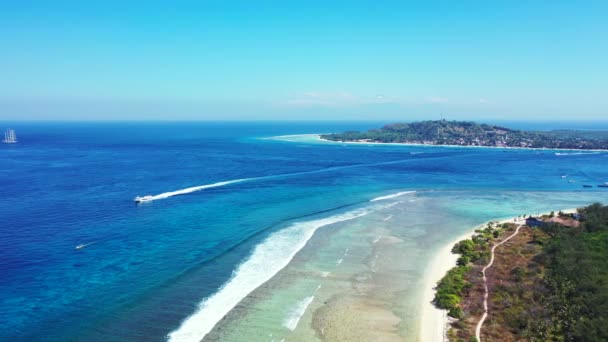 Luftaufnahme Der Insel Landschaft Jamaikas Karibik — Stockvideo