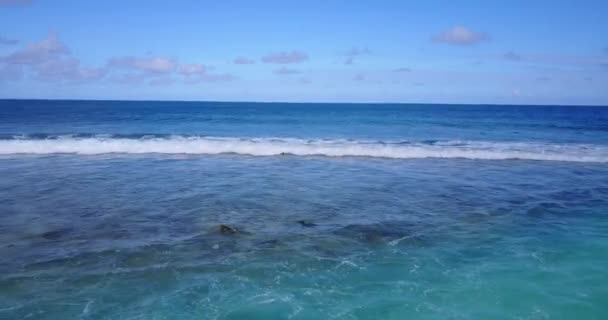 Cena Inspiradora Calma Beira Mar Temporada Férias Bali Indonésia — Vídeo de Stock