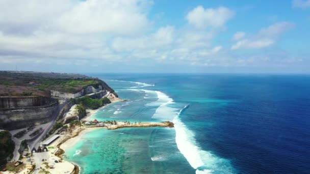 Αεροφωτογραφία Νησιού Τροπικός Χαρακτήρας Του Μπαλί — Αρχείο Βίντεο