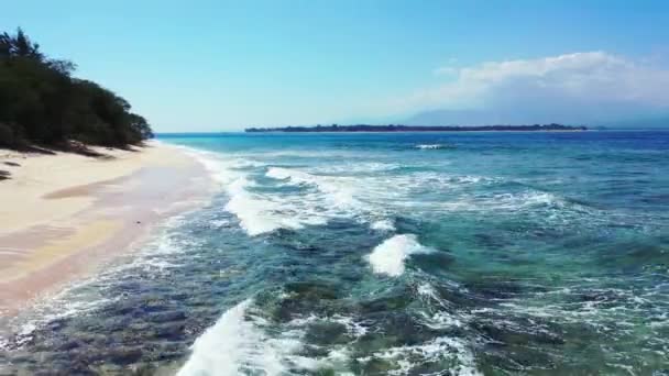 Ruhige Sicht Auf Das Meer Tagsüber Exotische Reise Nach Barbados — Stockvideo