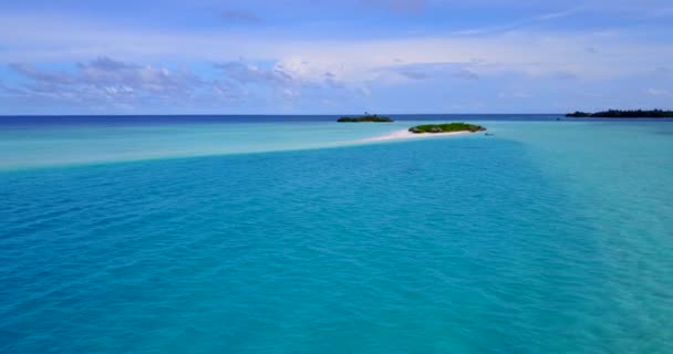 Sinfín Paisajes Mar Azul Durante Día Viaje Marítimo Paisaje Estival — Vídeos de Stock