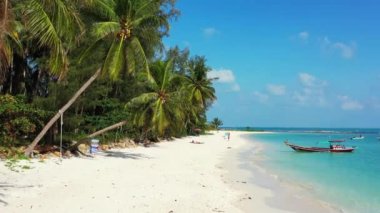 Coastal area with shallow water. Journey to Gili Trawangan, Thailand. 