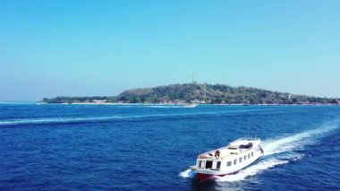 Gündüz vakti deniz kenarı sahnesi. Antigua 'nın Doğa Manzarası.