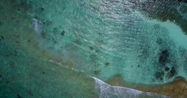 Kräuselte Meerwasseroberfläche Tropisches Paradies Bora Bora Französisch Polynesien — Stockvideo