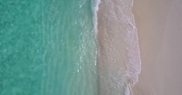 Rivage Vide Avec Petites Vagues Mouvantes Paysage Marin Estival Bali — Video