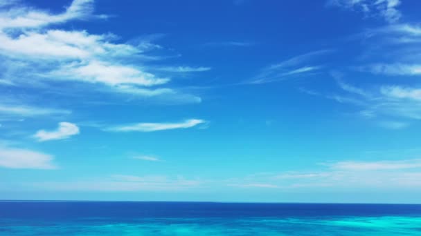 Eindeloze Blauwe Zeegezicht Tropisch Karakter Van Bali — Stockvideo