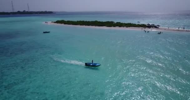 白天阳光充足的海滨地区 多米尼加共和国 加勒比夏季热带风景 — 图库视频影像