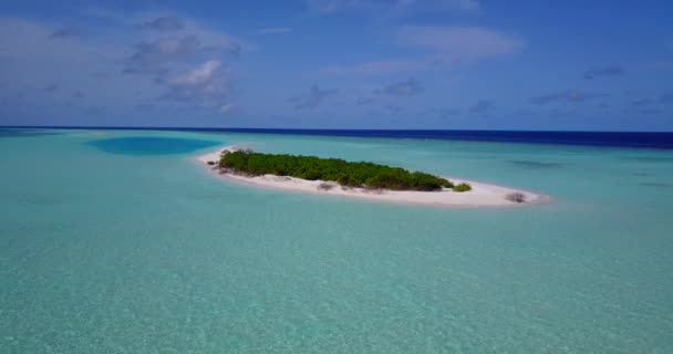 Incrível Oceano Tropical Cristal Água Azul Perto Ilha Conceito Viagem — Vídeo de Stock
