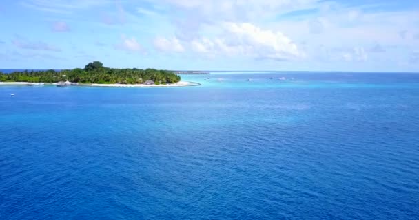 Tropical Seascape View Drone Summer Mood Bali Indonesia — Stock Video