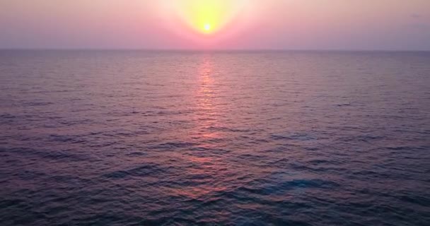 Φωτεινό Ροζ Σπιτάκι Δίπλα Στη Θάλασσα Καλοκαιρινό Τοπίο Στις Μαλδίβες — Αρχείο Βίντεο