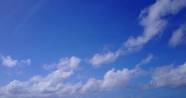 Céu Azul Com Nuvens Brancas Fundo Natural Natureza Exótica República — Vídeo de Stock
