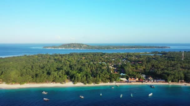 Pequeños Barcos Turísticos Isla Tropical Tailandia — Vídeos de Stock