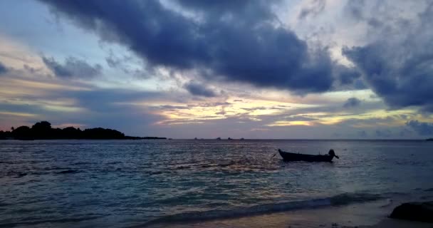 Sunset Seaside Tropical Nature Bali Indonesia — Vídeo de Stock