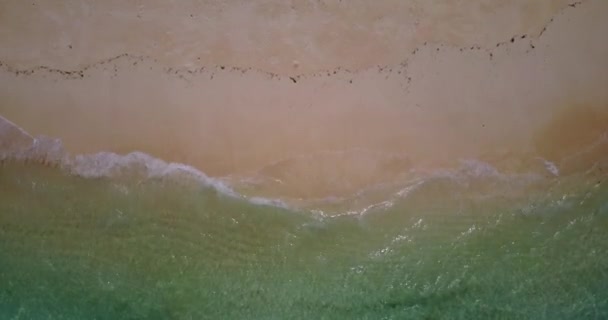 Острів Діви Буйним Блакитним Океаном Золотим Піском Бора Бора Французька — стокове відео